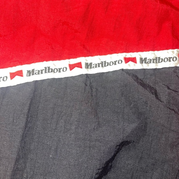 Vintage Marlboro Winbreaker Pullover Hoodie Jacket Size Large B - Picture 4 of 10